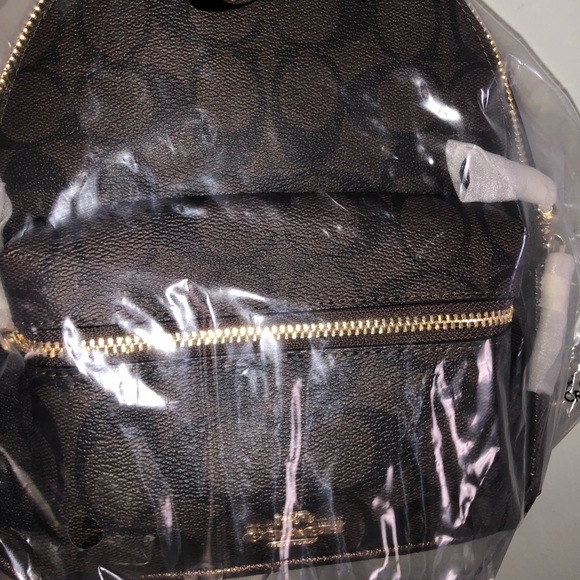 Coach Mini Charlie Backpack with Leopard Print - Picture 6 of 8